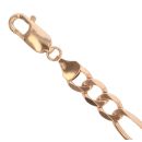 9ct Yellow Gold Figaro Bracelet 7"