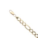 9ct Yellow Gold Figaro Bracelet 8.5"