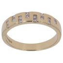 18ct Yellow Gold 0.25ct Princess Cut Diamond Fancy Ring