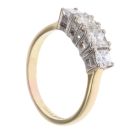18ct Yellow Gold 1.75ct Princess Cut Diamond Fancy Ring