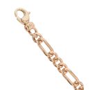 9ct Yellow Gold Figaro Bracelet 9"