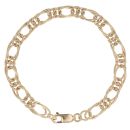 9ct Yellow Gold Fancy Twist Bracelet 7.5"