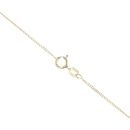 Children's 14ct Yellow Gold Cubic Zirconia Butterfly Heart Pendant And Chain 16"