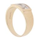 9ct Yellow And White Gold Greek Key Signet Ring