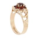 9ct Yellow Gold Garnet Cluster Ring