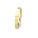 18ct Yellow Gold 2.5mm Soft Chamfered Edge Wedding Band