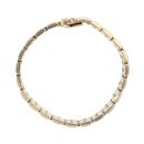 9ct Yellow Gold Watch Strap Style Bracelet 7"