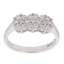 18ct White Gold 0.50ct Brilliant Cut Diamond Cluster Ring