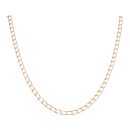9ct Yellow Gold Square Link Curb Chain 22"