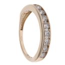 9ct Yellow Gold 1.10ct Brilliant Cut Diamond Half Eternity Ring