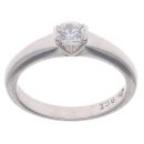 9ct White Gold Cubic Zirconia Single Stone Ring
