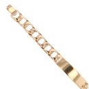 9ct Yellow Gold Curb ID Bracelet 8.5"