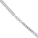 Silver Flat Curb Chain 20" By Icesia Gents