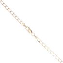 9ct Yellow Gold Square Curb Chain 20"