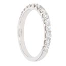 9ct White Gold 0.75ct Diamond Half Eternity Ring