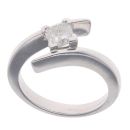 Platinum 0.50ct Princess Cut Diamond Solitaire Ring