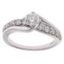18ct White Gold 1.00ct Brilliant Cut Diamond Solitaire Ring