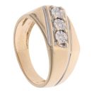 9ct Yellow Gold 0.06ct Diamond Signet Ring
