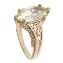 9ct Yellow Gold Prasiolite Marquise Solitaire Ring