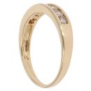 18ct Yellow Gold 0.50ct Brilliant Cut Diamond Half Eternity Ring