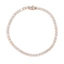 18ct Rose Gold 7.00ct Diamond Tennis Bracelet 7"