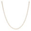 9ct Yellow Gold Square Link Curb Chain 18"
