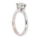 9ct White Gold 0.85ct Brilliant Cut Diamond Solitaire Ring