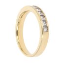 18ct Yellow Gold 0.50ct Diamond Half Eternity Ring