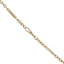 9ct Yellow Gold Bar Link Chain 18"