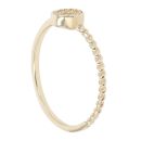 Children's 14ct Yellow Gold Cubic Zirconia Circle Ring