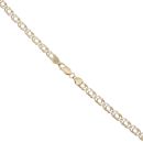 9ct Yellow and White Gold Fancy Chain 18"