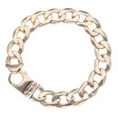 9ct Yellow Gold Curb Bracelet 9"