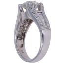 14ct White Gold 3.50ct Diamond Solitaire Ring