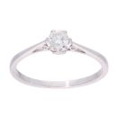 9ct White Gold 0.25ct Diamond Solitaire Ring