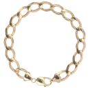 9ct Yellow Gold Curb Bracelet 8.5"