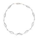 9ct White Gold 0.33ct Diamond Fancy Bracelet 7"