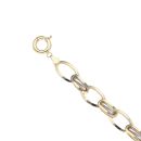 14ct Yellow And White Gold Fancy Bracelet 7.5"