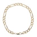 9ct Yellow Gold Figaro Bracelet 8.5"