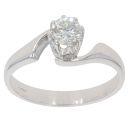 18ct White Gold 0.40ct Brilliant Cut Diamond Solitaire Ring