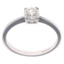 18ct White Gold 0.50ct Brilliant Cut Diamond Solitaire Ring