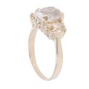 9ct Yellow Gold Yellow and Colourless Topaz Ring