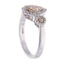 9ct White Gold 0.50ct Diamond Cluster Ring