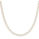 9ct Yellow And White Gold Double Curb Chain 18"