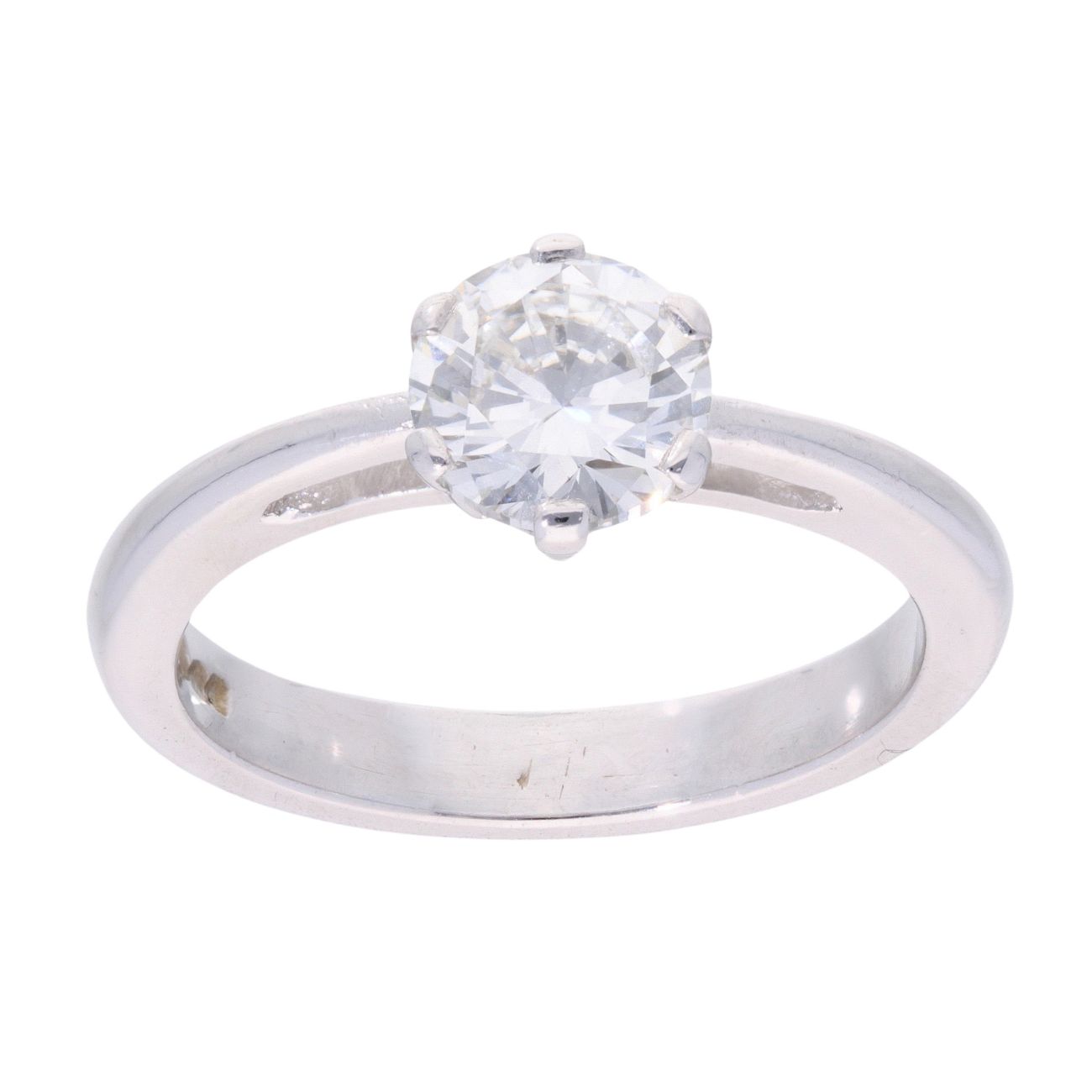 Platinum 1.00ct Diamond Solitaire Ring