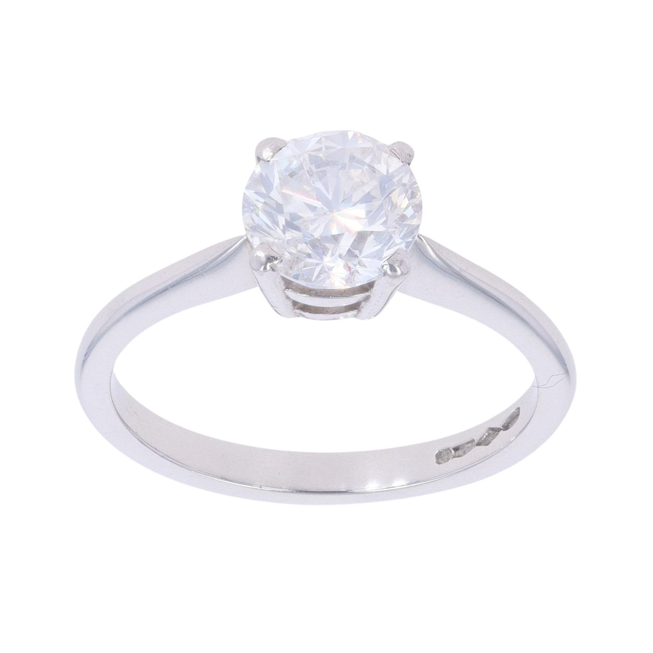 Platinum 1.50ct Brilliant Cut Diamond Solitaire Ring
