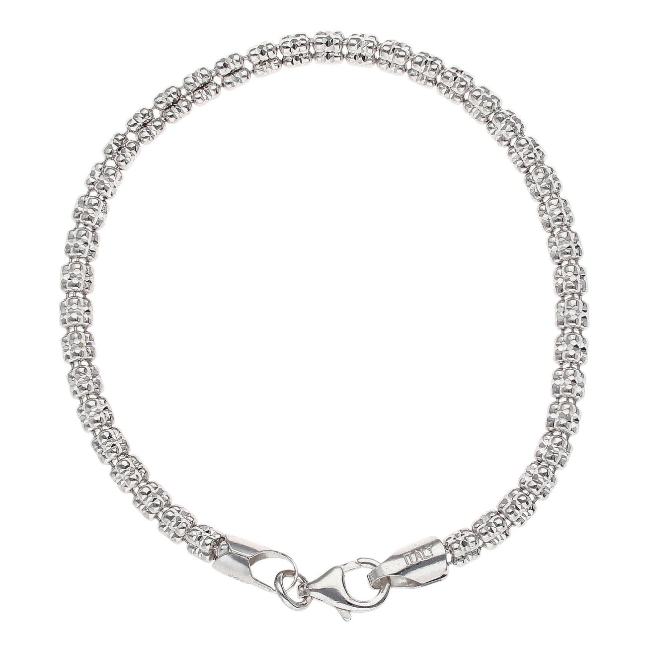 Silver Fancy Duo Bracelet 7.5" By Icesia