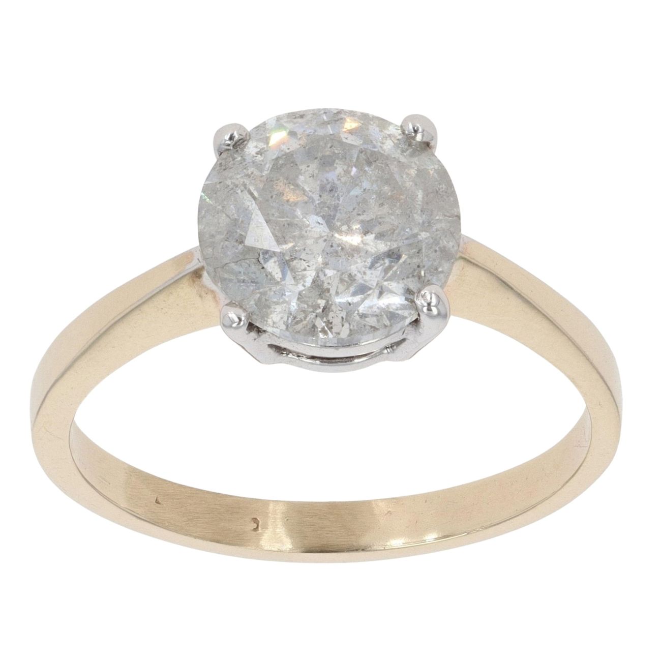 9ct Yellow Gold 3.00ct Brilliant Cut Diamond Solitaire Ring