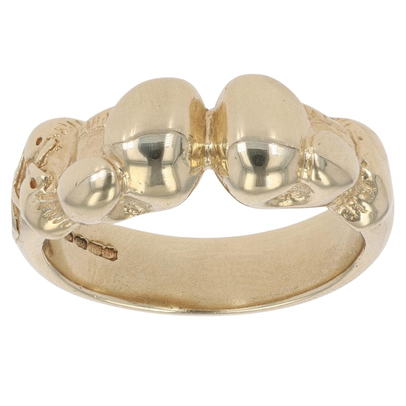 9ct Yellow Gold Double Boxing Glove Ring