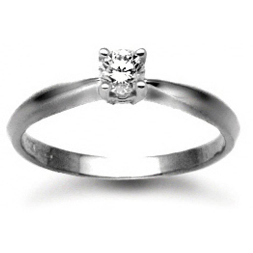 Platinum 4 Claw 0.25pt Diamond Solitaire Ring