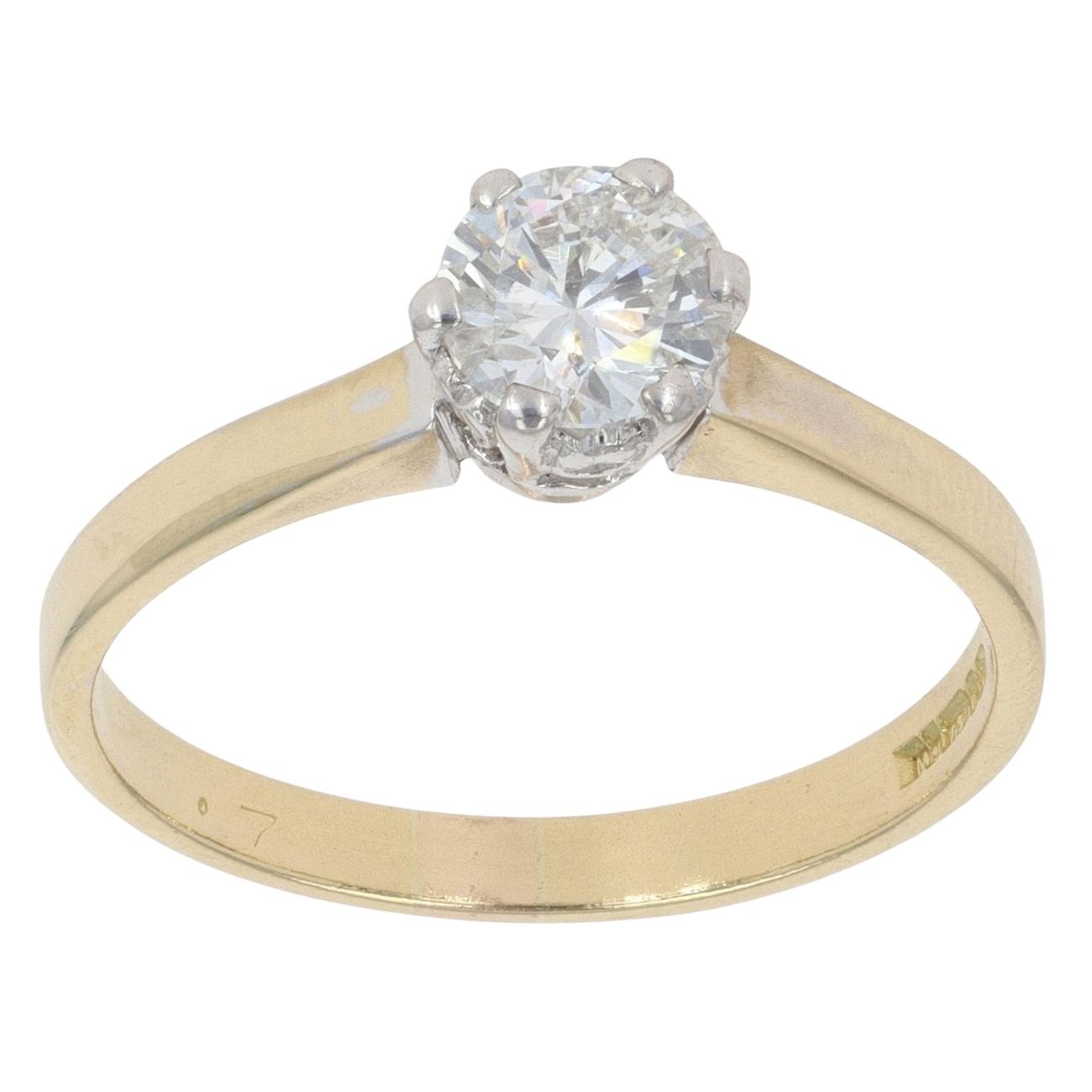 18ct Yellow Gold 0.75ct Diamond Solitaire Ring